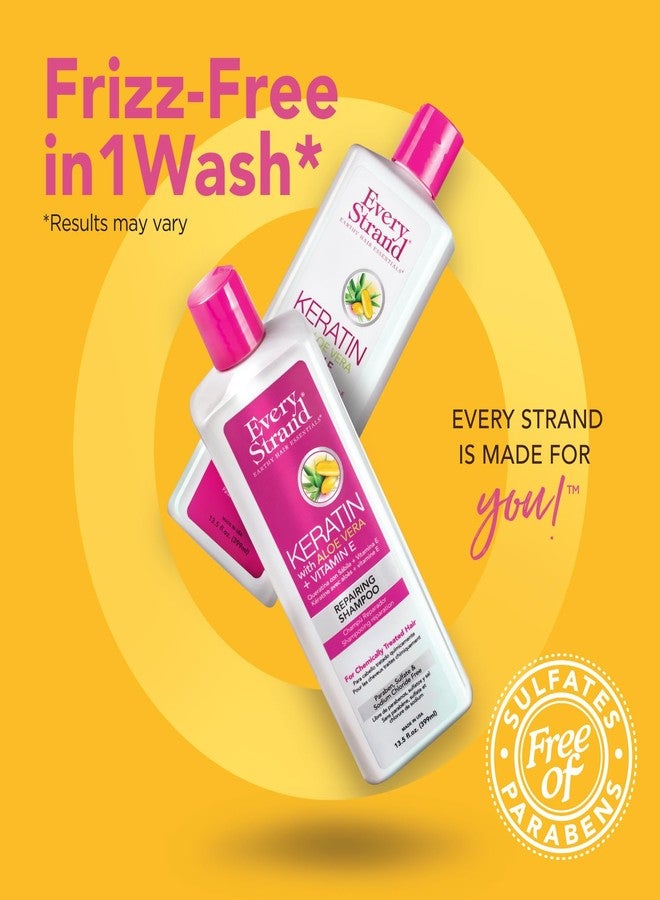 Every Strand Keratin Shampoo and Conditioner 13.5oz - Image 5